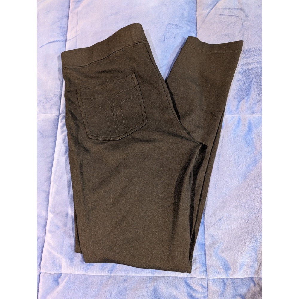 Trina Turk Pull On Slim Pants Womens‎ Black Stretch Modal Rayon Tapered - Size 4